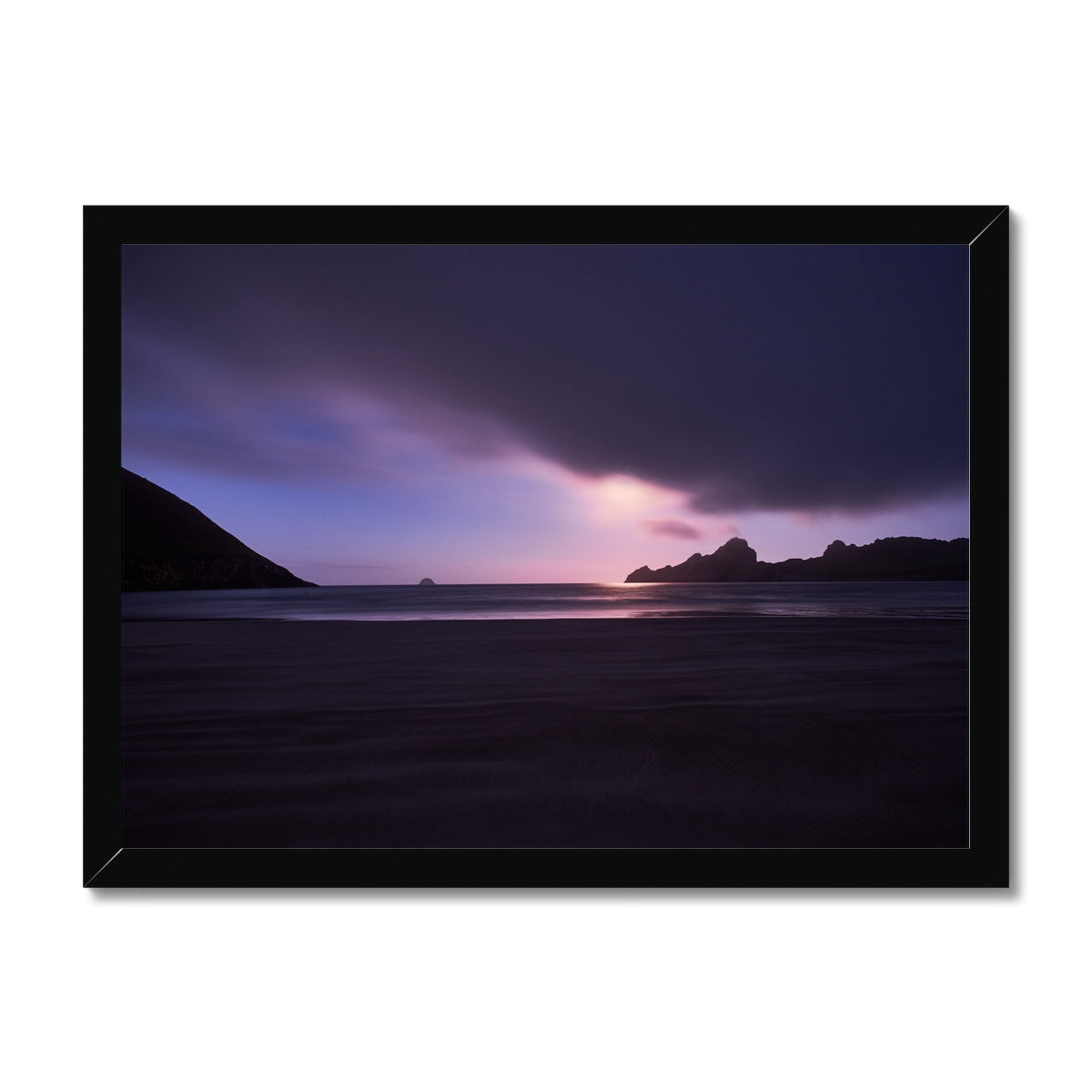 The Bay, Hirta, St Kilda by Moonlight Framed Print