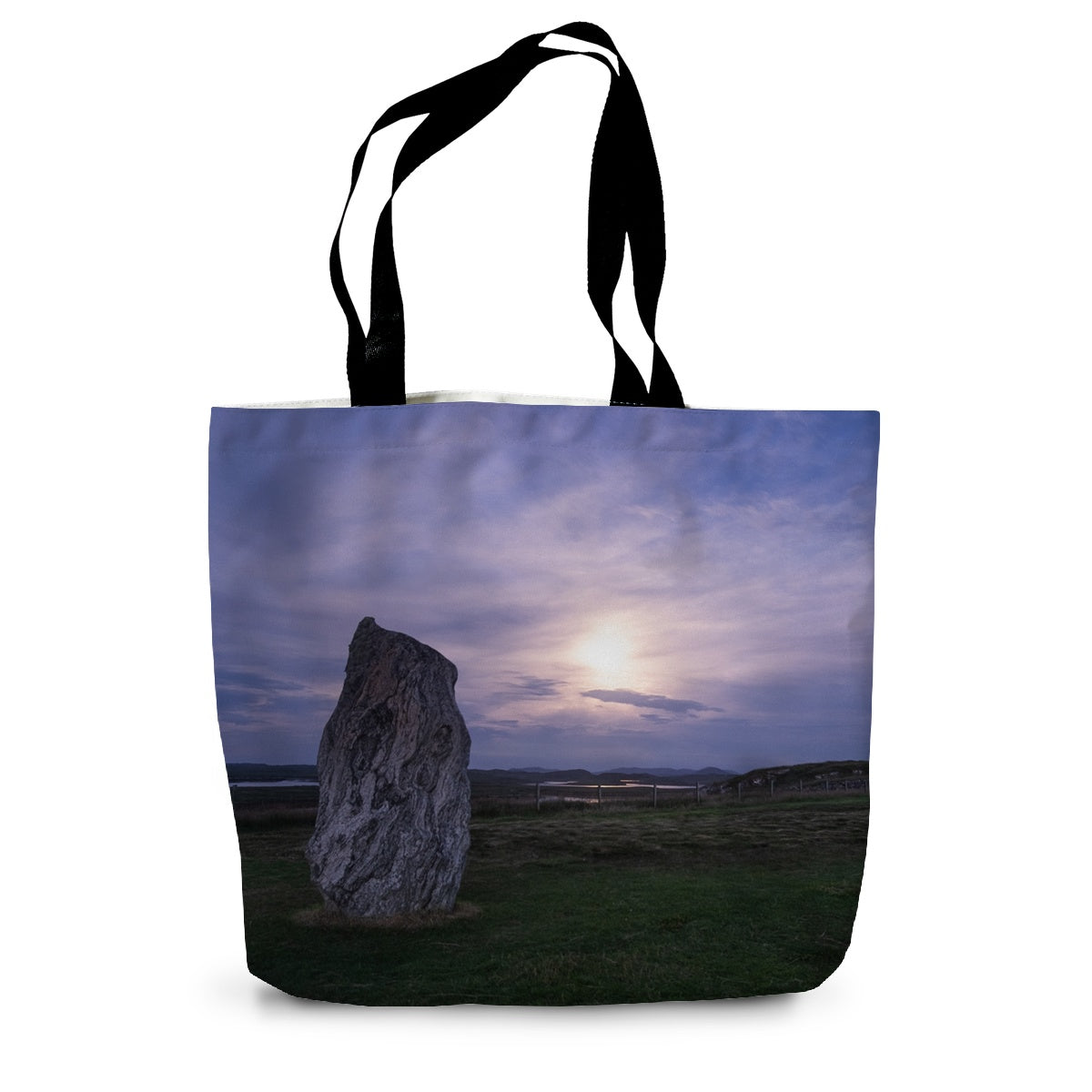 Callanish, Cailleach na Monteach and the Moon Canvas Tote Bag