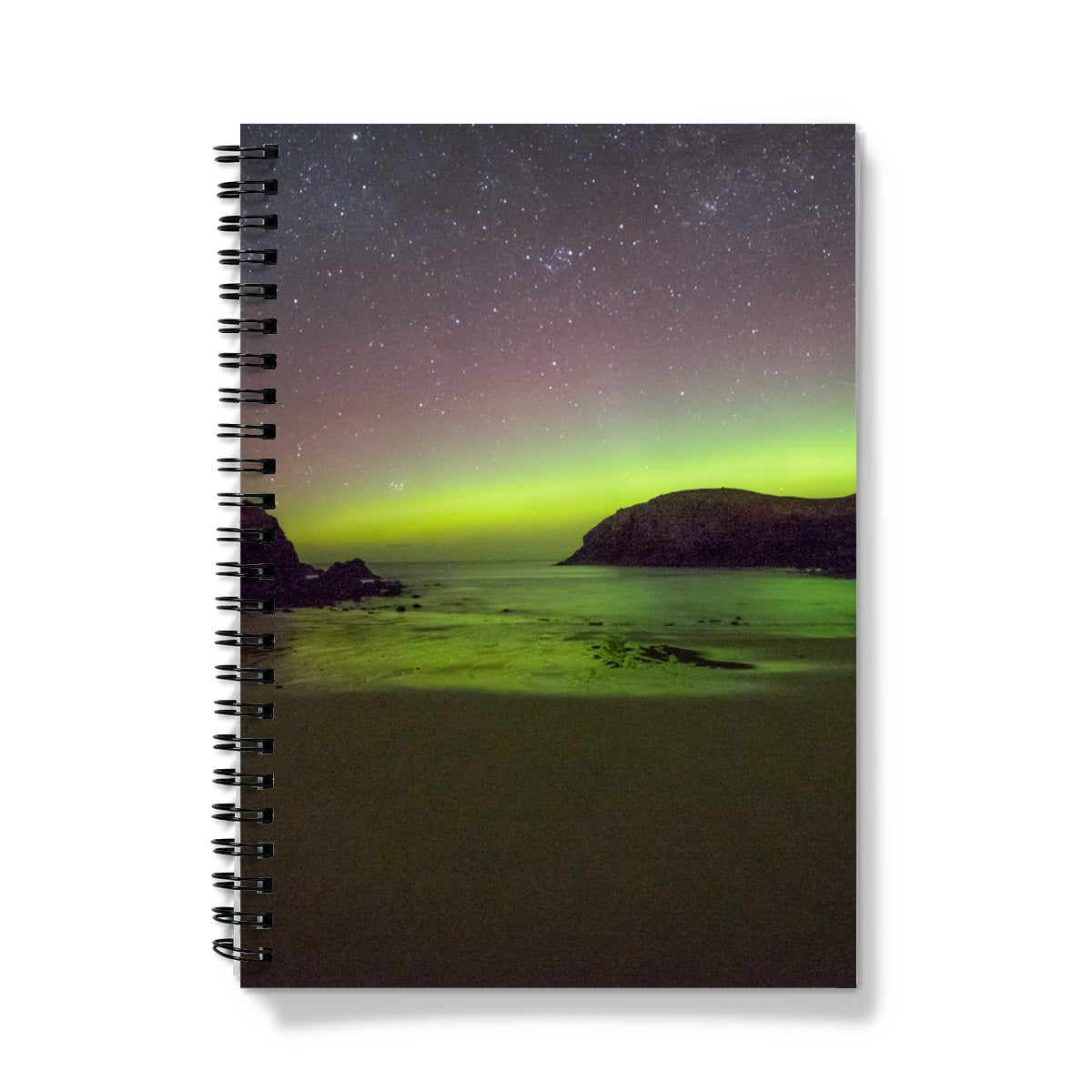 Dalbeg beach Aurora Notebook