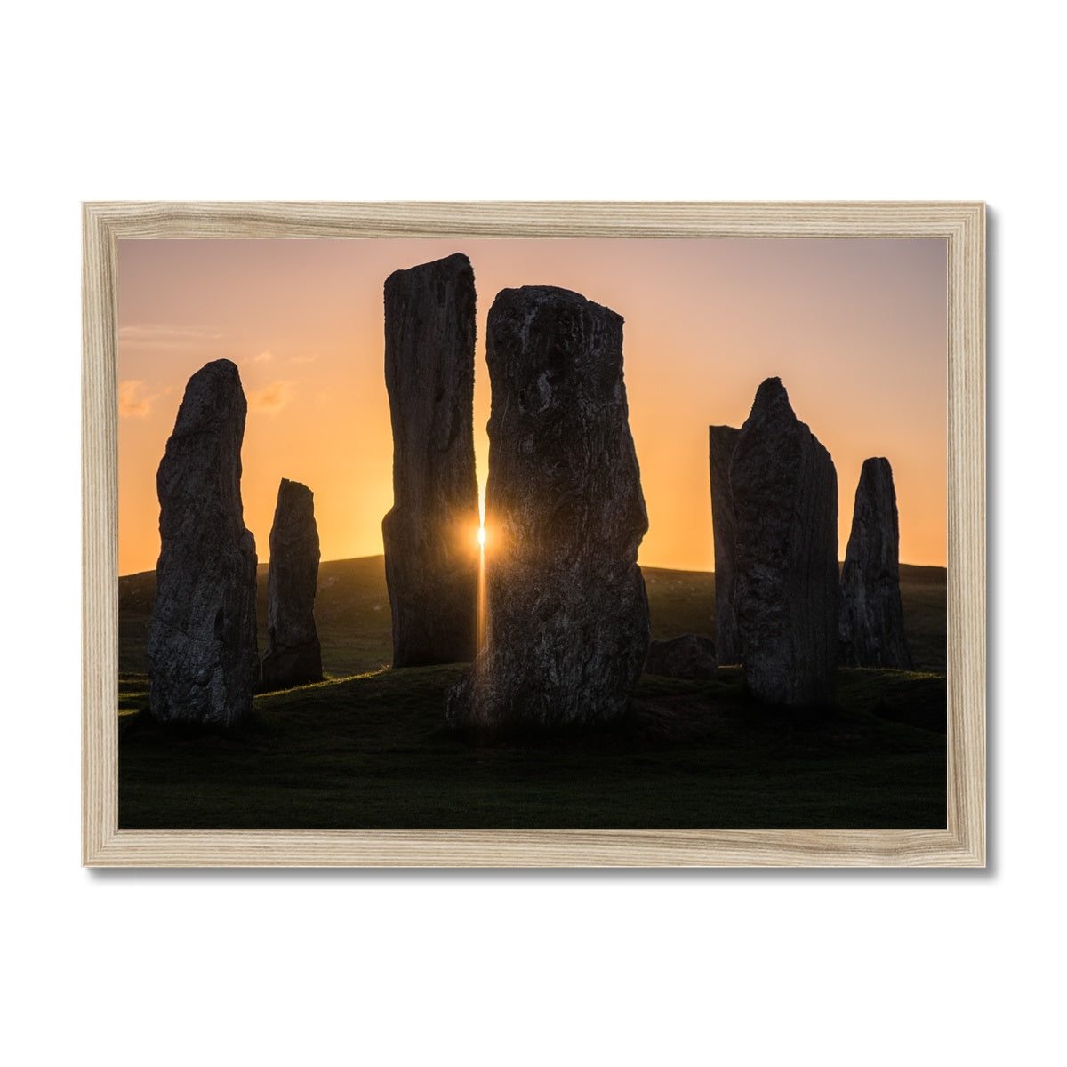 Callanish Sunset Framed Print