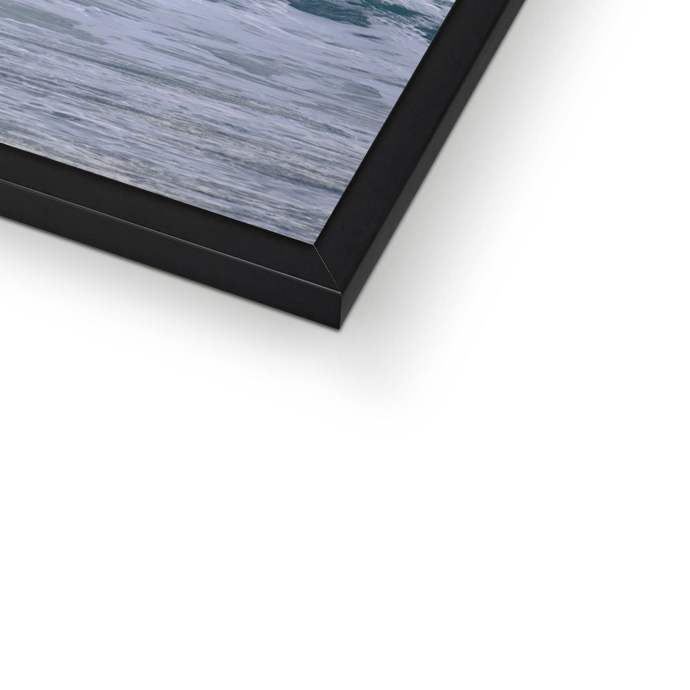 Shawbost wild sea Framed Print