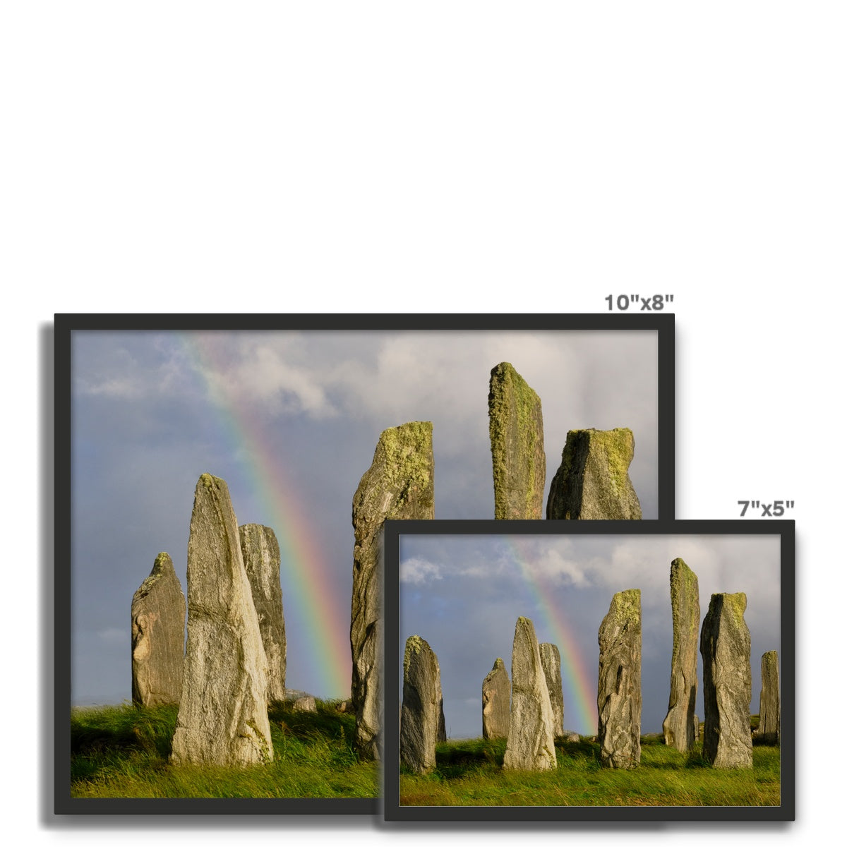 Callanish and Rainbow Framed Photo Tile