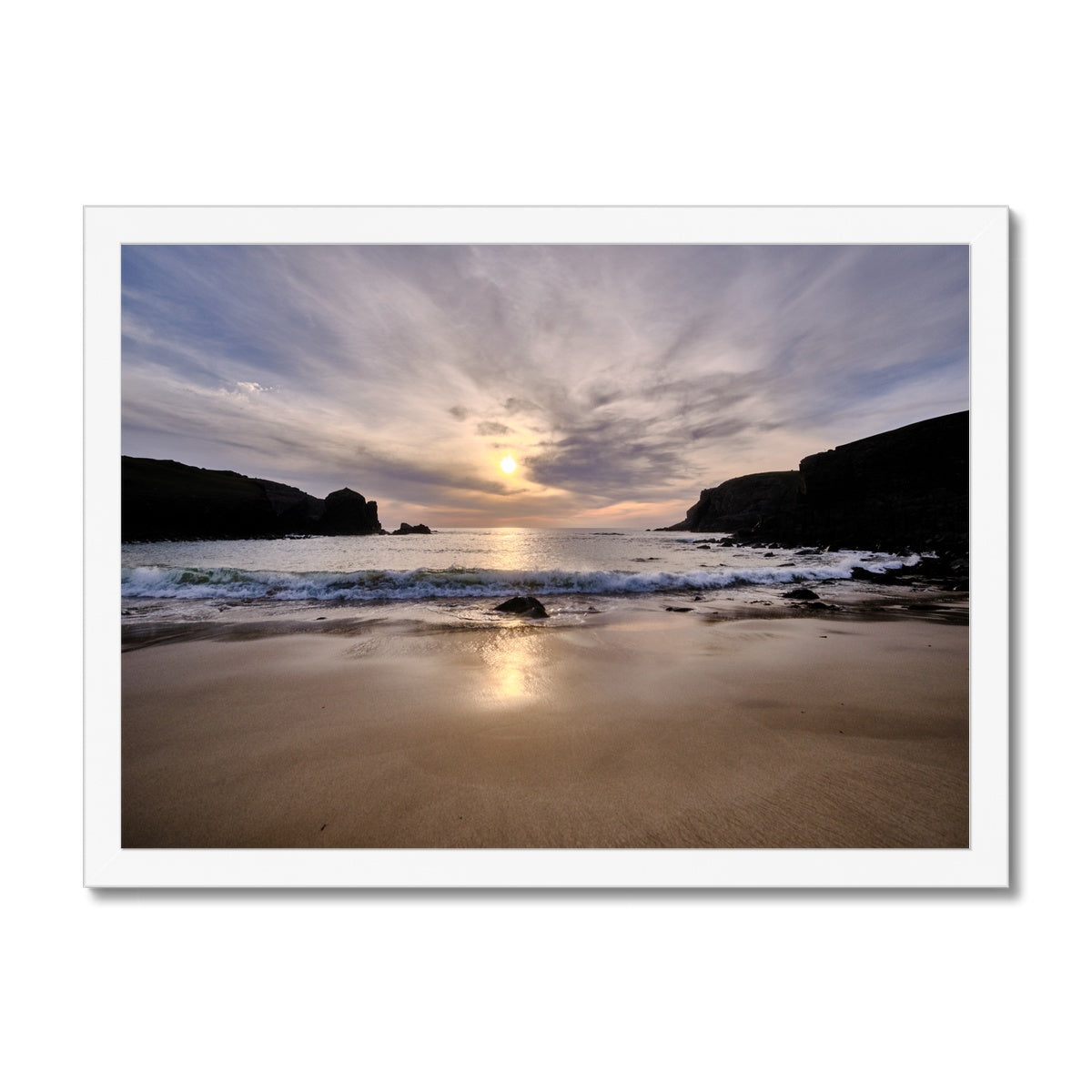 Dalbeg Beach Sunset Framed Print