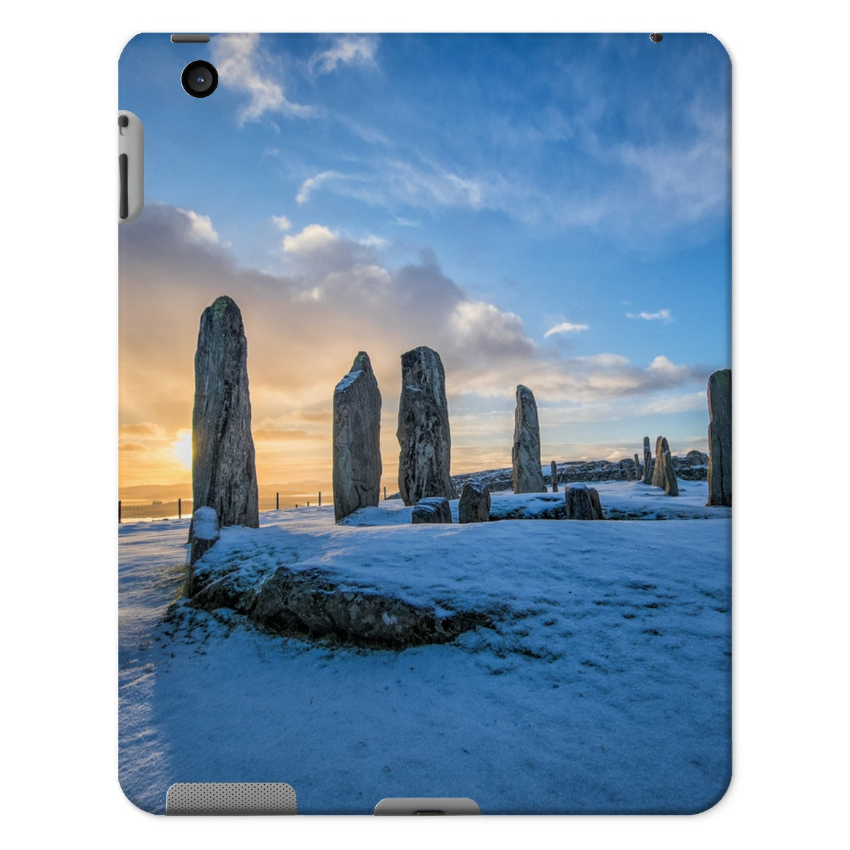 Callanish Snowy Sunrise Tablet Cases