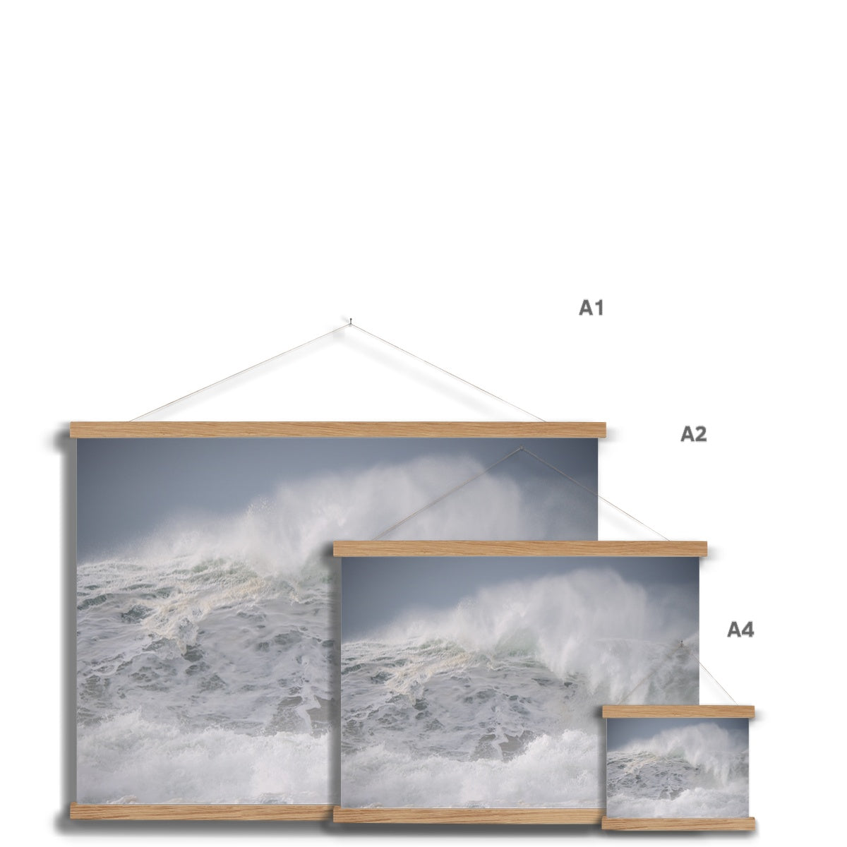 Dalbeg wild Atlantic wave Fine Art Print with Hanger